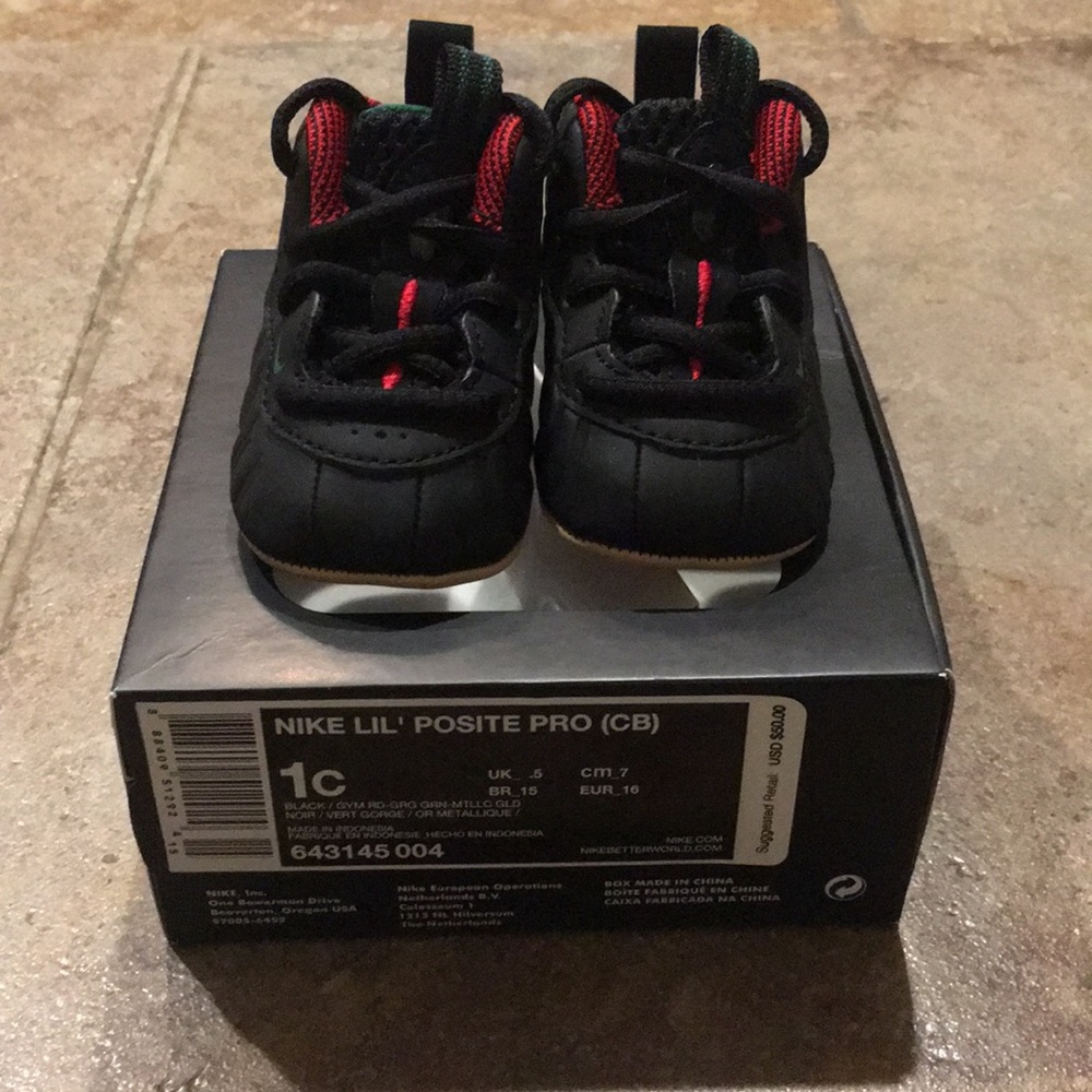 “Gucci” color way soft bottom Nike Foamposite